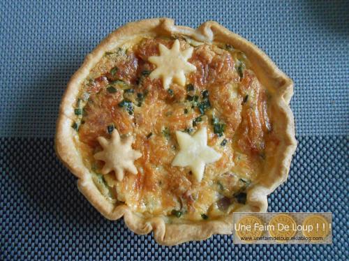 Quiche au fromage frais et ciboulette