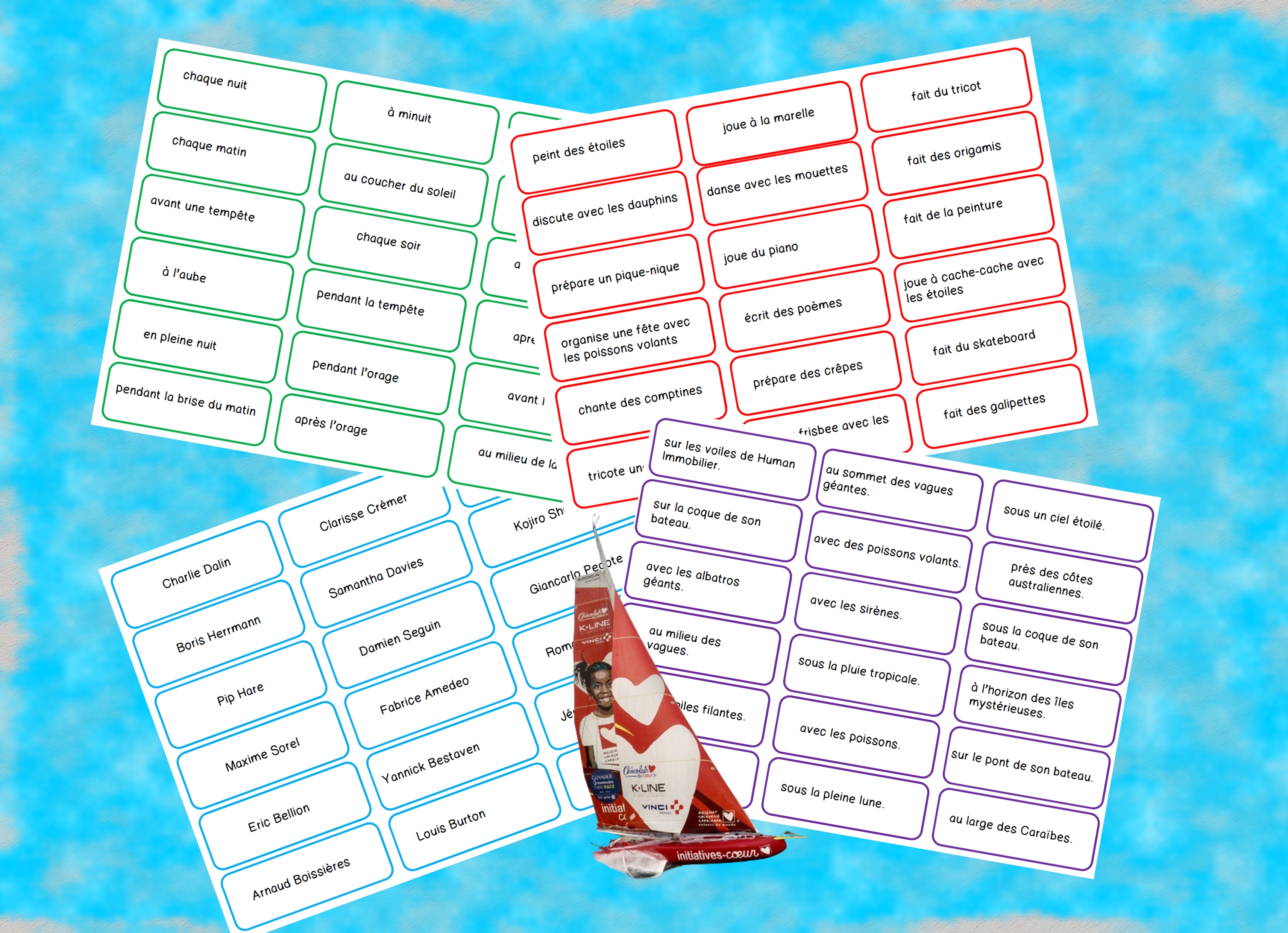 presentation phrases farfelues skippers VG