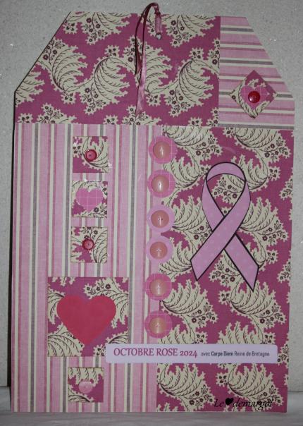 Scrap / Un tag XXL pour Octobre rose
