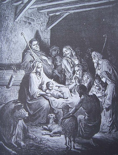 gravure dore bible - la nativite