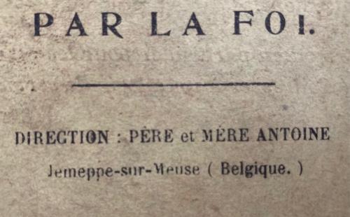 L'Antoinisme après Louis Antoine