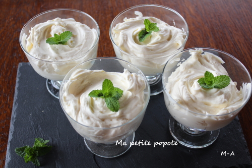 Mousse au chocolat blanc