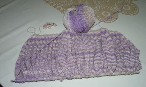 En buvant le café... avec Adriana.