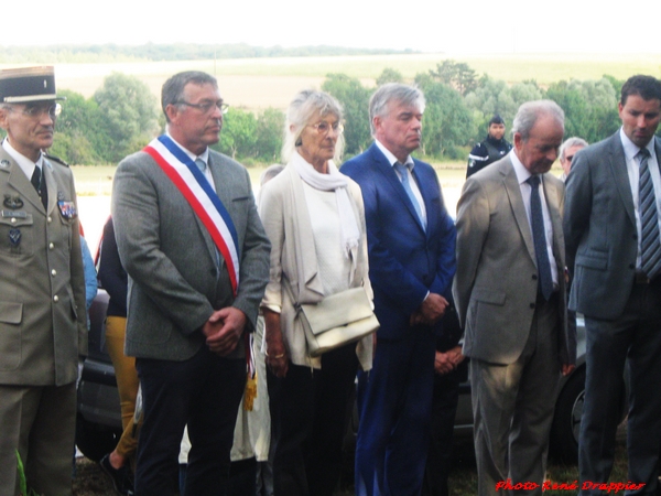 René Drappier a assisté aux cérémonies en hommage à la Libération de notre territoire : à Villotte, Maisey et Châtillon sur Seine