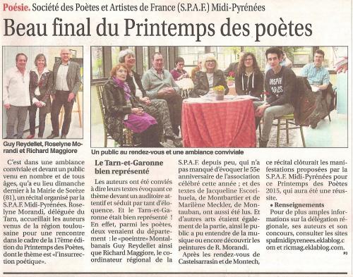 LA PRESSE EN MARS