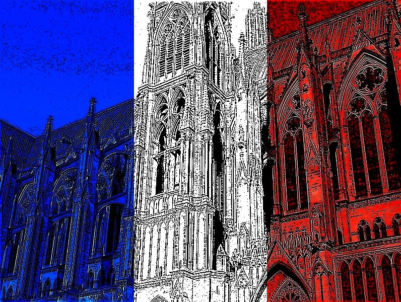 Metz / La cathédrale Saint-Etienne s'y dore au soleil...