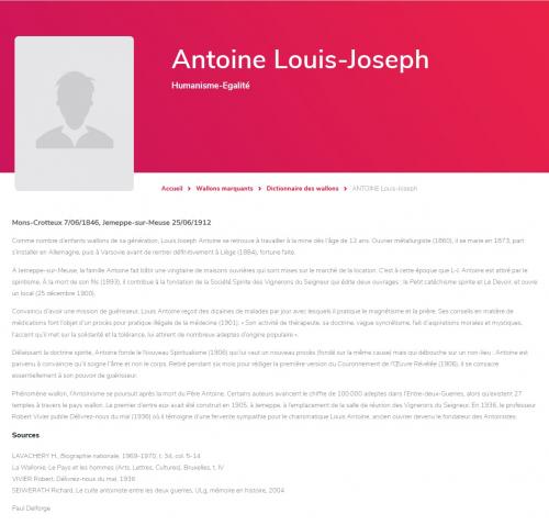 Dictionnaire des Wallons - L.-J. Antoine