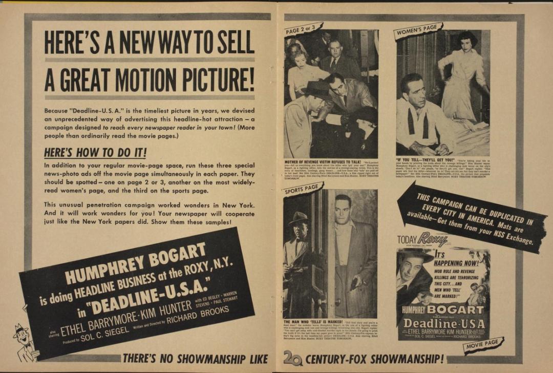 DEADLINE-U.S.A.BOX OFFICE USA 1952