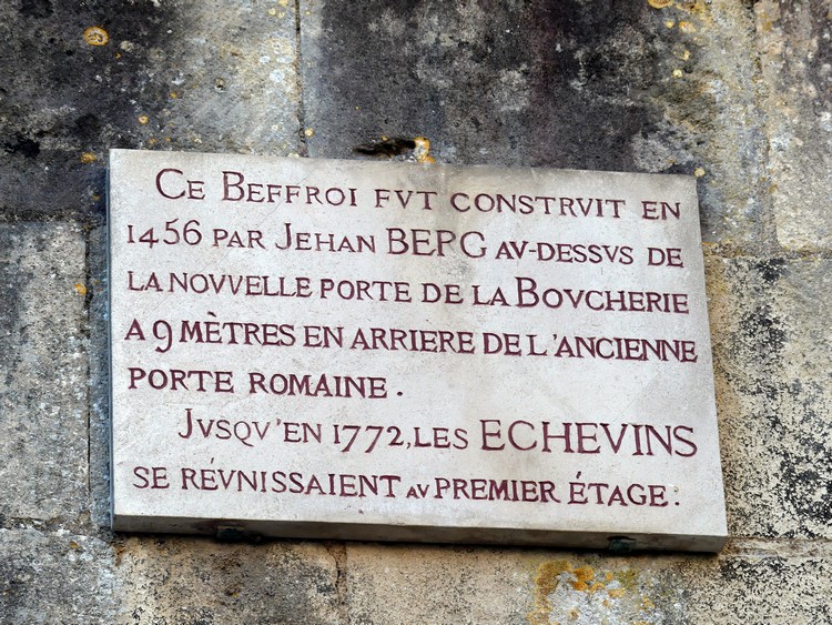 Plaque du beffroi