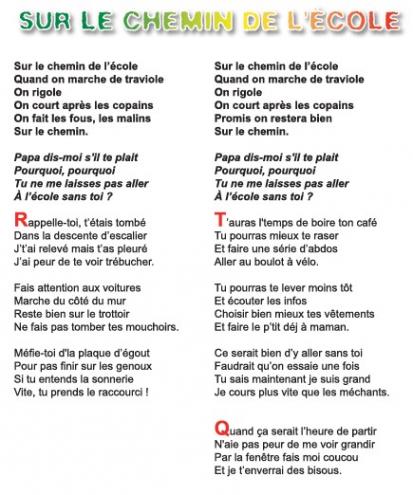 Sur le chemin de l'école