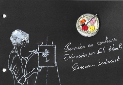 Une nouvelle page à mon carnet : la palette de peintre