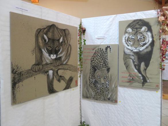 Au Salon d'Automne de Chamesson en 2024, 35 peintres ont présenté 165 tableaux, tous plus beaux les uns que les autres !