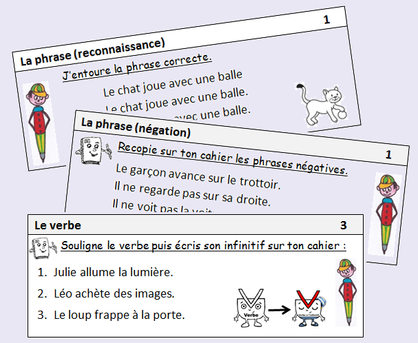 Exercices Quotidiens En Grammaire Et Conjugaison Le Stylo De Vero