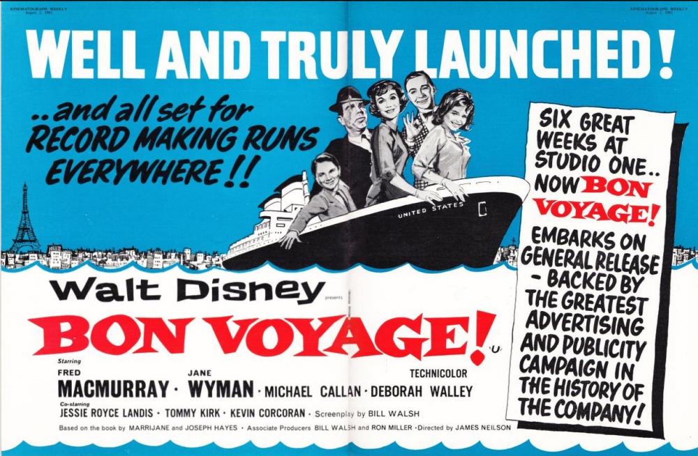 BON VOYAGE BOX OFFICE USA 1962