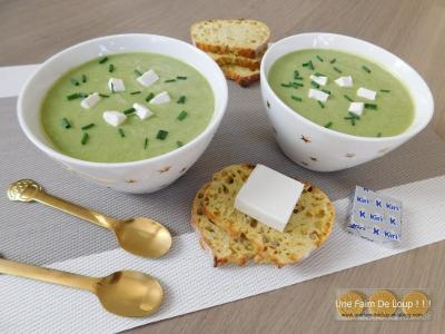 Velouté de courgettes au Kiri