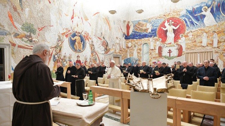 La prédication de Carême du père Cantalamessa, en mars 2018.