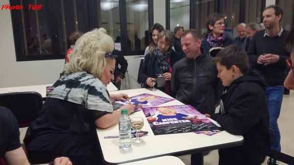 La flamboyante Marianne James, dans son spectacle "Miss Carpenter", a enthousiasmé les spectateurs du TGB !