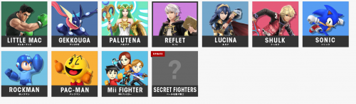 Personnages de Smash Bros !