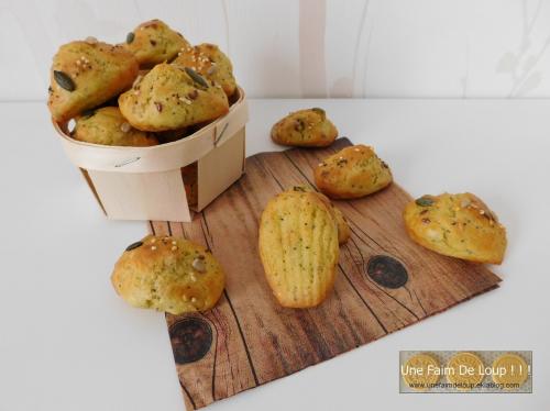 Madeleines salées au pesto 