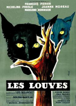 LES LOUVES BOX OFFICE FRANCE 1957 AFFICHE DE CLEMENT HUREL