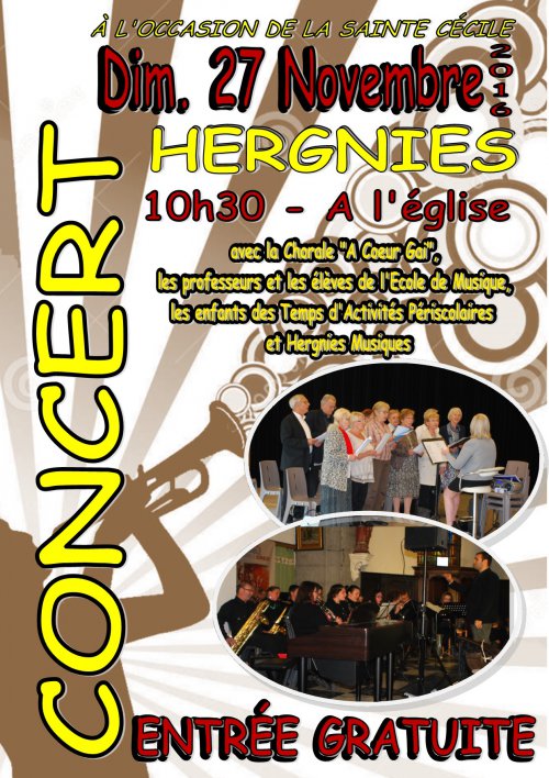 Concert de Sainte Cécile, à Hergnies