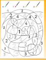 3 coloriages magiques avec les chiffres