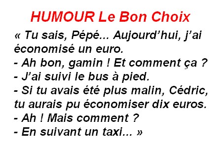 Des histoires drôles même le jeudi , c'est rare chez les "Tiot"?
