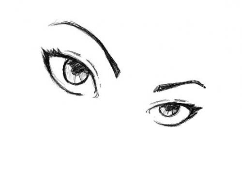 • Croquis yeux style Disney