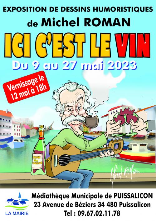 Expo à la médiathèque de Puissalicon