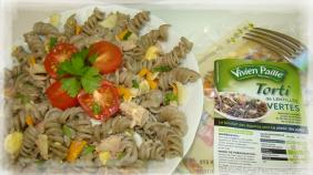 SALADE DE TORTI DE LENTILLES VERTES 