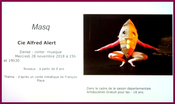 Présentation de la saison 2018-2019 jeune public, au théâtre Gaston Bernard de Châtillon sur Seine