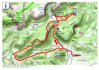 Le Circuit de la Goutine depuis Gruissan (chemin communal 3 des Auzils)
