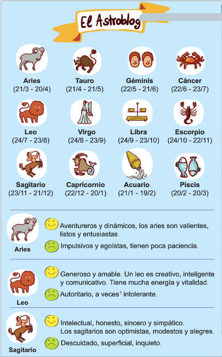 La familia de Laura (p19) + el Astroblog (p23)