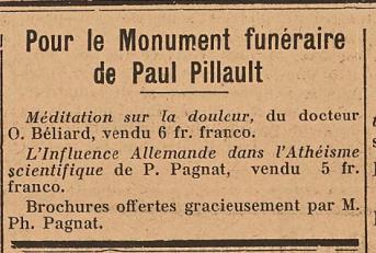 Paul Pillault (27 avril 1854-8 juillet 1922)