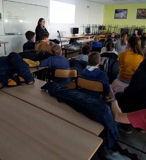 Témoignage collège l'Armangé à Chalonne sur Loire le 01/02/18