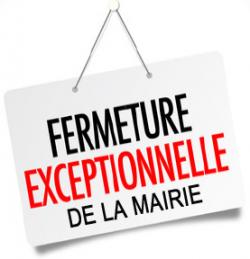 Fermeture exceptionnelle de la Mairie jeudi 6 juin