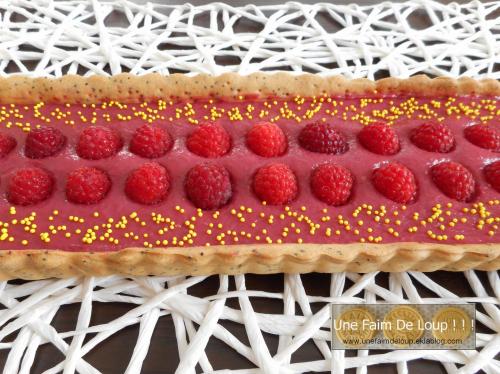 Tarte très framboise et sa pâte brisée à l'huile d'olive