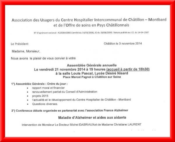 Assemblée Générale des Usagers de l'Hopital