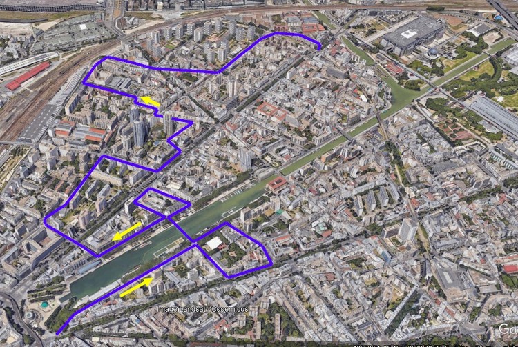 Parcours dans le XIXe