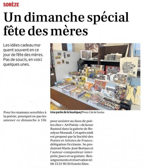 ANNONCE DU 26 MAI