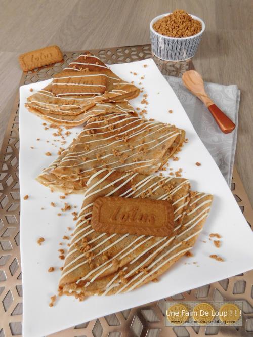 Crêpe au spéculoos & chocolat blanc