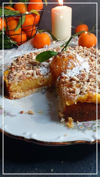 GÂTEAU A L'AMANDE ET CLÉMENTINE DE CORSE