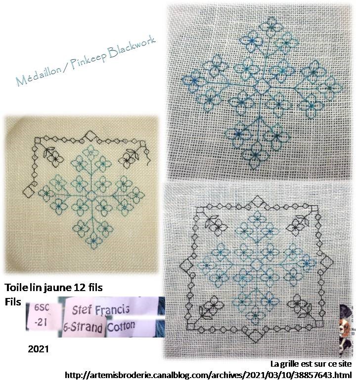 Médaillon / Pinkeep Blackwork