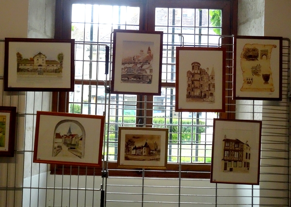 Les peintres des Amis du Châtillonnais ont exposé à l'Office du Tourisme de Châtillon sur Seine
