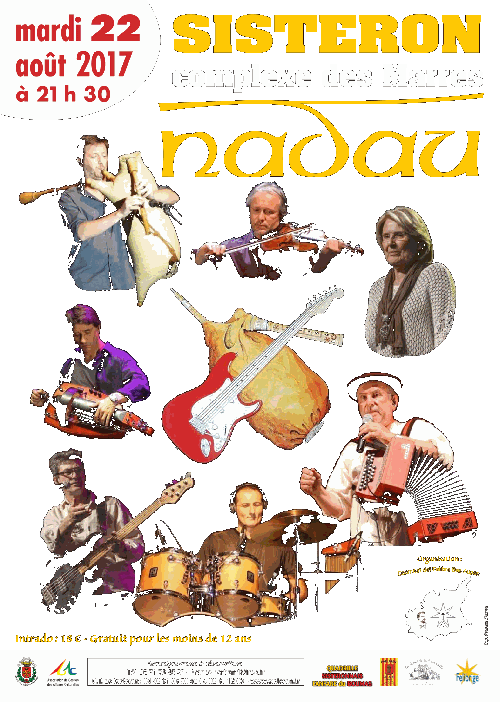 Rendez-vous à Sisteron le 22 août 2017 avec Nadau