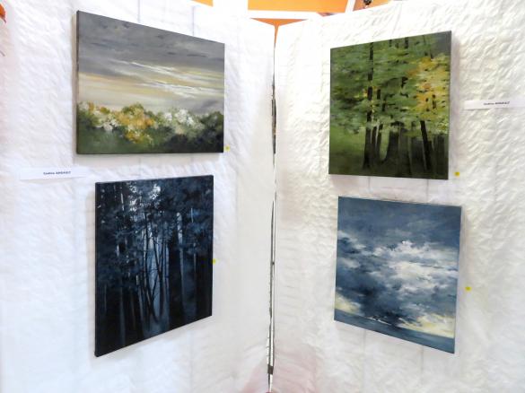 Au Salon d'Automne de Chamesson en 2024, 35 peintres ont présenté 165 tableaux, tous plus beaux les uns que les autres !