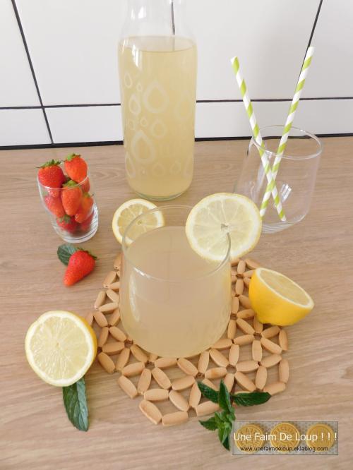 Thé glacé citron menthe verveine