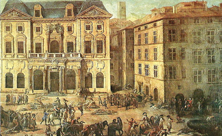 Marseille scènes de peste en 1720 par Michel Serre (1658-1733)