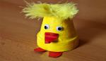 La poule, Le poussin - art et bricolage