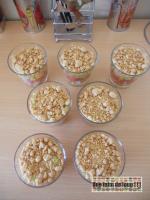 Verrines crumble légumes croquants et feta
